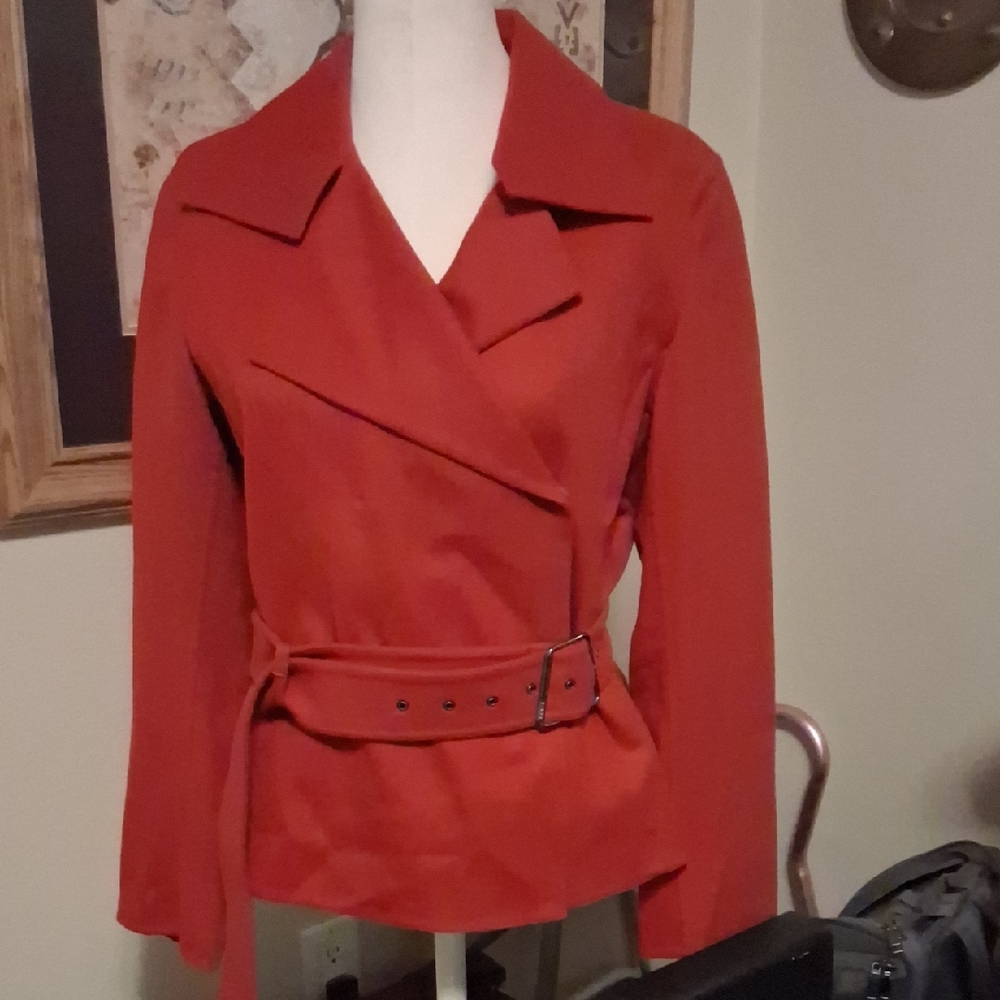 Akris Women's Red Trench Coat